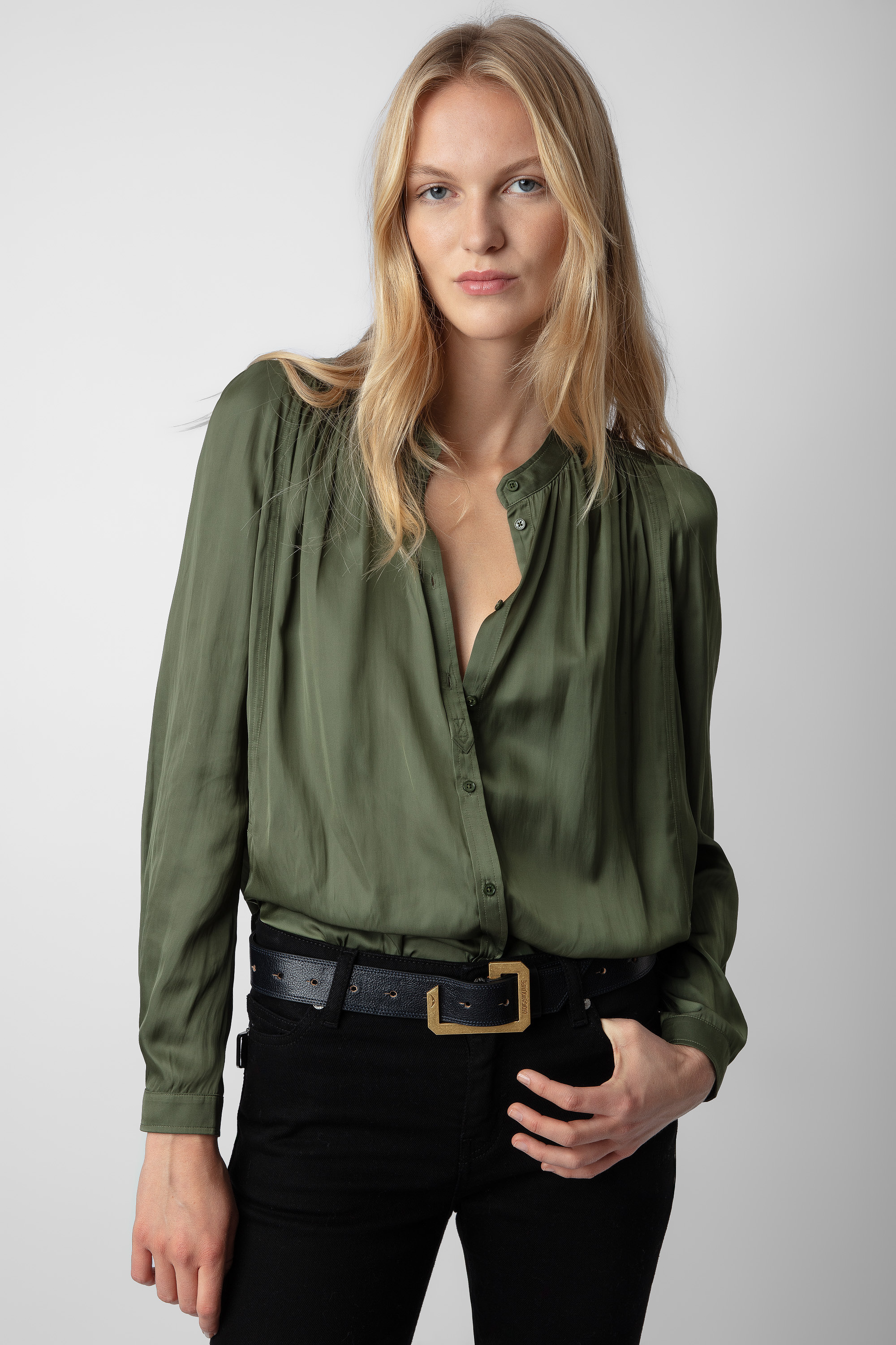 Tchin Satin Blouse